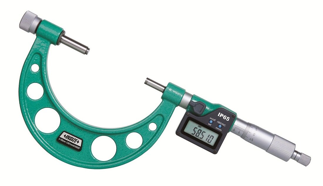 Digital Mikrometer / Bügelmessschraube mit wechselbaren Ambossen