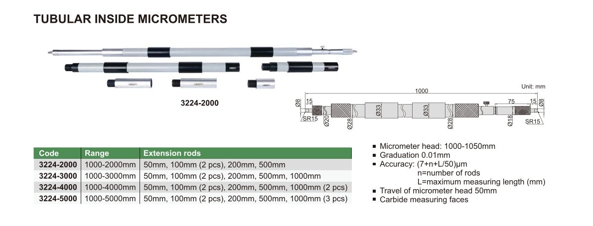 Innenmikrometer / Innenmessschraube