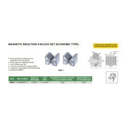 Magnet Prismen, Induktion, Paar (einfache Ausf&uuml;hrung) - 55x60x48mm - 6-50mm