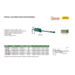 Digital Messschieber mit Bruchanzeige - ohne Daumenrolle - 0-150mm