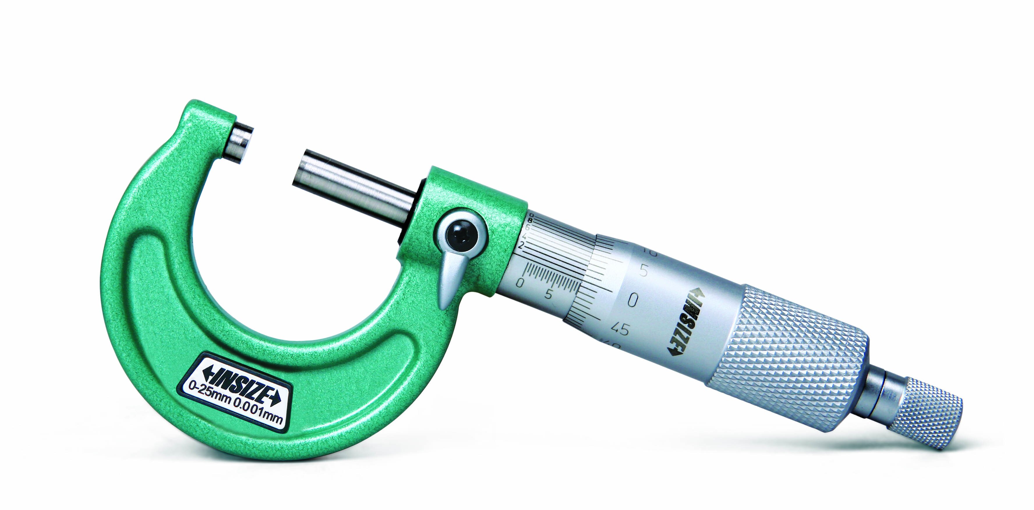 Mikrometer / Bügelmessschrauben mit 1µm Skalenteilung im Satz