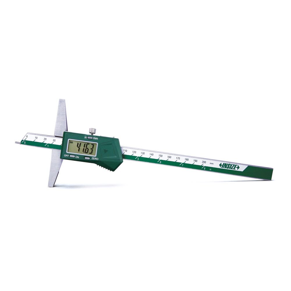 Digital Tiefenmessschieber mit Messstift - mit Datenschnittstelle - 0-200mm