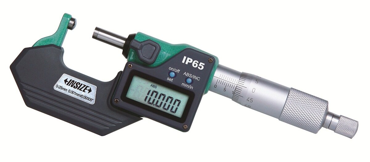 Digital Mikrometer / Bügelmessschraube mit balligem Amboß