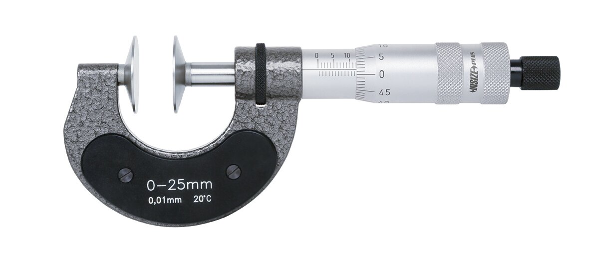 Zahnweiten-Mikrometer / Bügelmessschraube