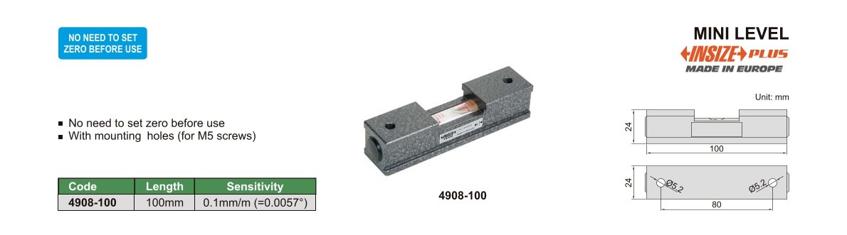 Kleine Richtwaage - 100mm