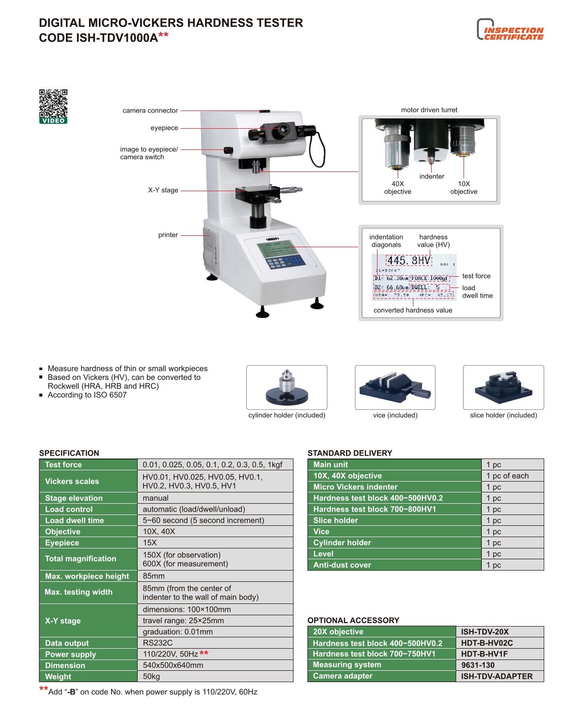 Automatisches Digital Micro-Vickers Härteprüfegerät