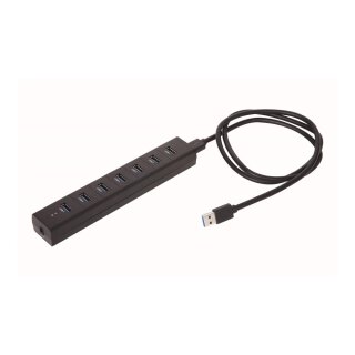 Daten-Hub, 7-kanalig - USB-Computer-Stecker - 1m