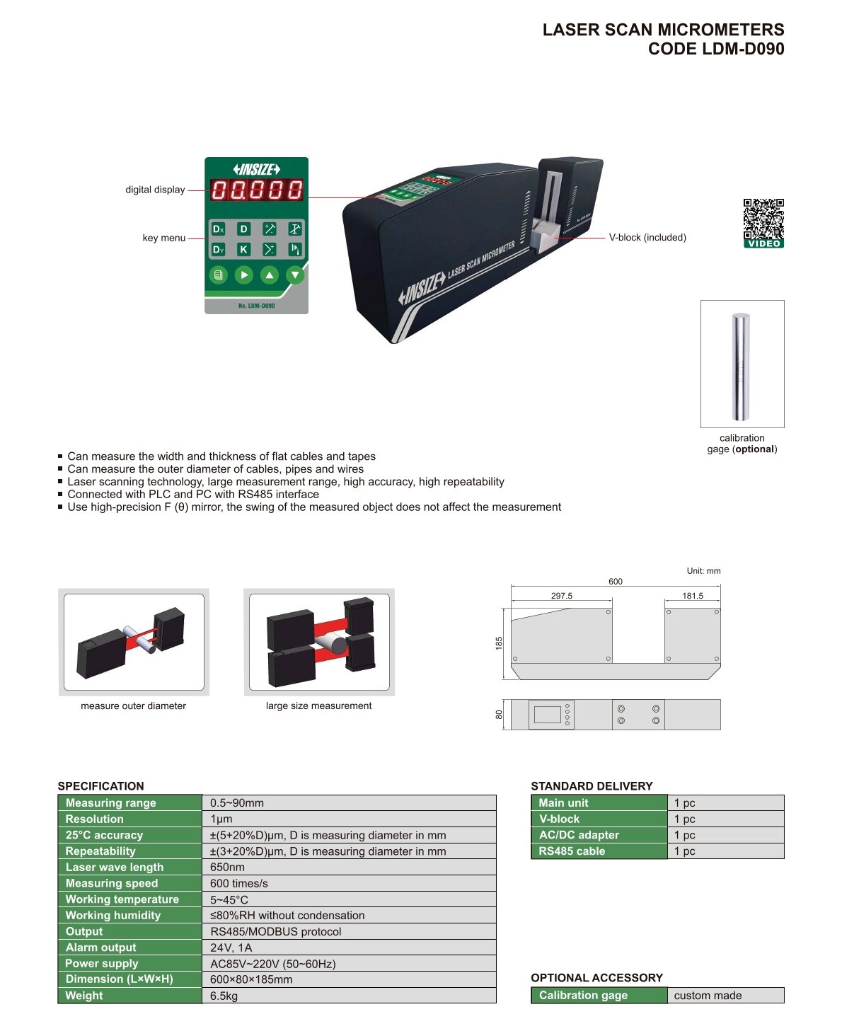 Laser Scan Mikrometer