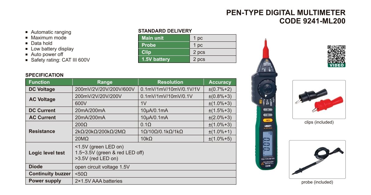 Digital Stiftmultimeter