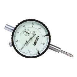 Stossgesicherte Messuhr - 10mm - 0.01mm - Laschenrücken