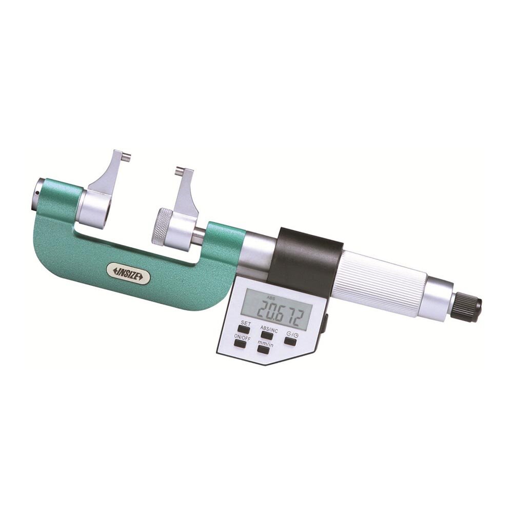 Digital Mikrometer / Bügelmessschraube mit Messschnäbeln - 0-25mm