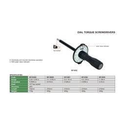Drehmoment Schraubendreher mit Messuhr - 0.05-0.2N.m