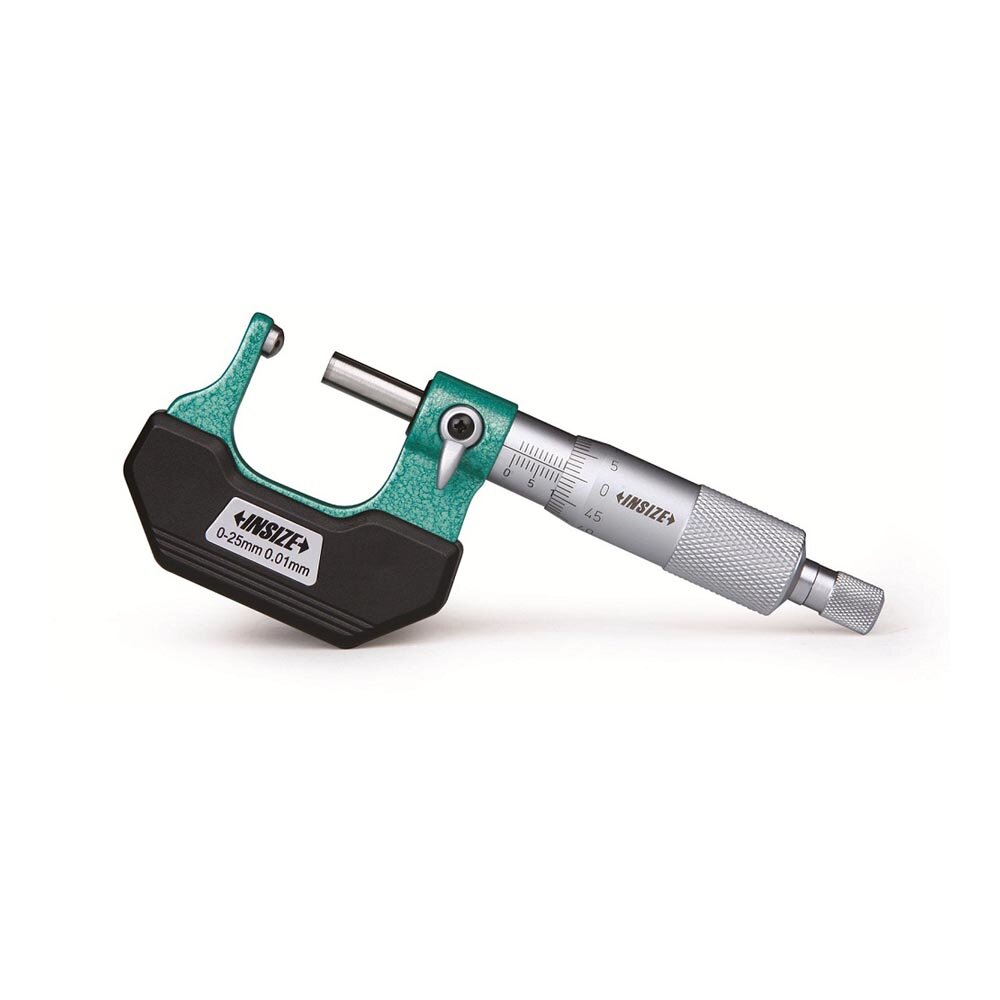 Mikrometer / Bügelmessschraube mit balligem Amboß - 0-25mm - Typ B